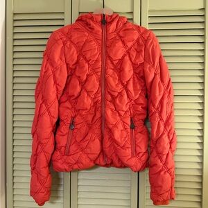 Stile Benetton Orange Quilted Puffy Jacket